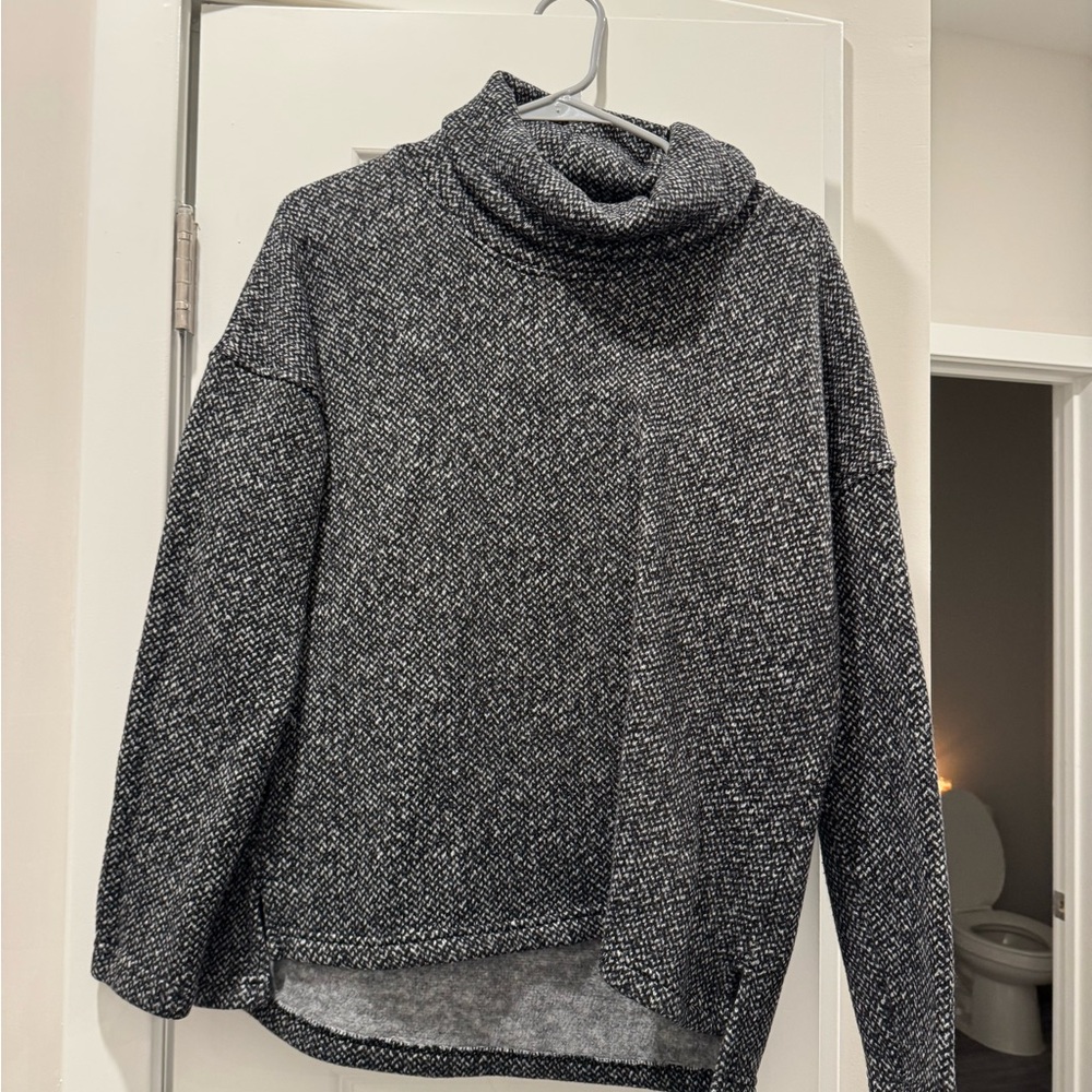 Columbia Charcoal Cowl Neck Sweater